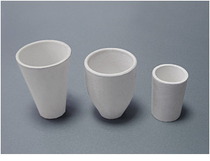 Ceramic pots for melting of non-ferrous metals